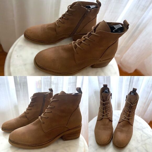 Lucky Brand Lace up Desert￼ Combat Booties size  6.5 - Picture 1 of 16